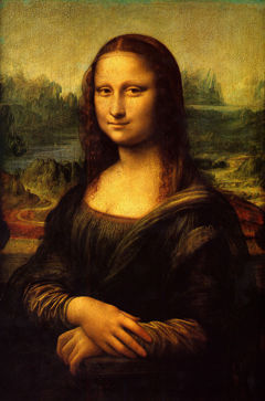 1503 oil-on-poplar-plank by Leonardo di ser Piero da Vinci - Mona Lisa